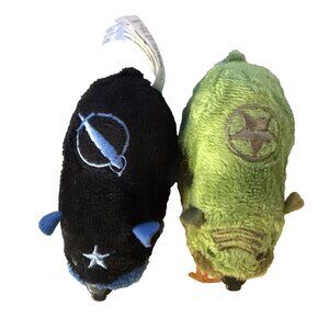Zhu Zhu Pets 2 Hamsters Working Vintage 2000’s Sargeant Sarge And Stonewall